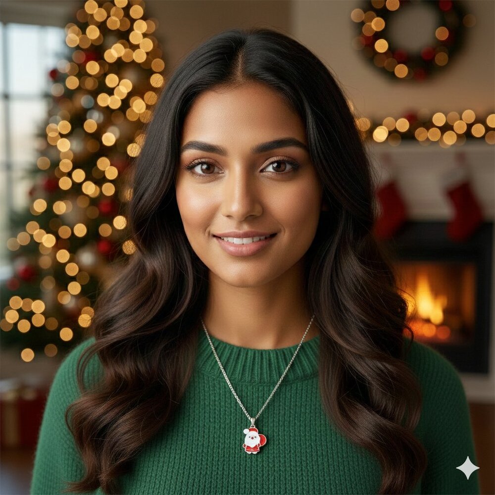 Christmas Santa Necklace